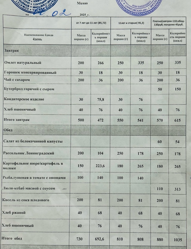 06.02.2025 меню