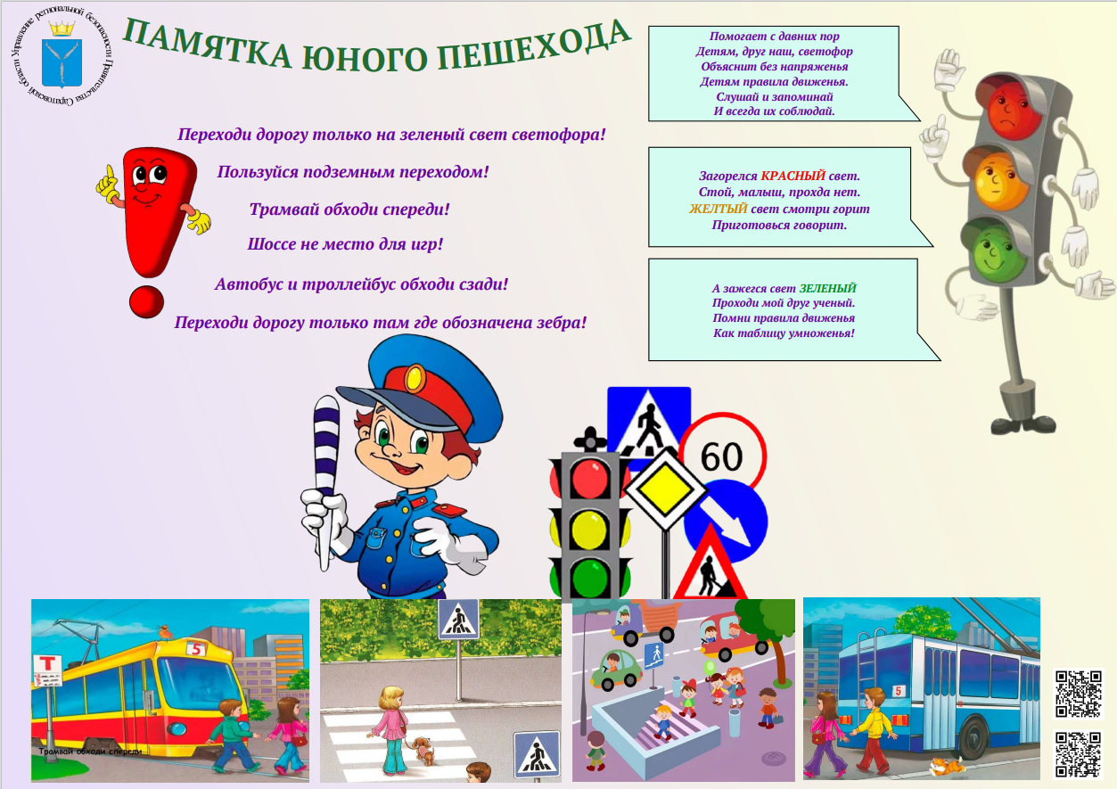 Памятка Юного пешехода.