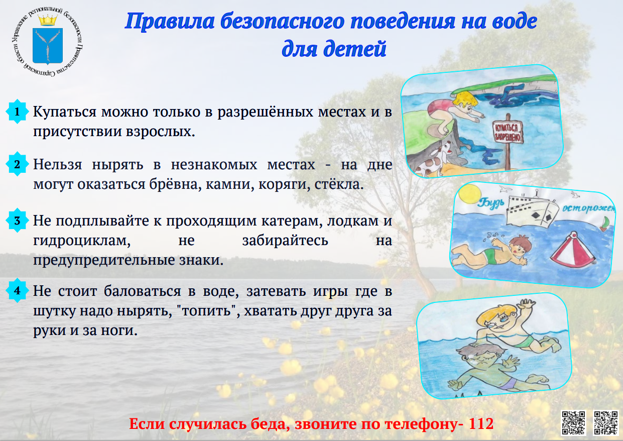 Памятка Правила безопасного поведения на воде.